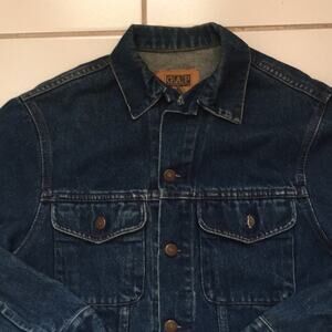 Vintage GAP oversized denim jean trucker jacket sz XS